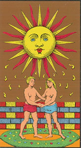 Tarot The Sun Marseilles Oswald Wirth
