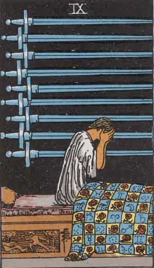 Tarot Sværd nr 9